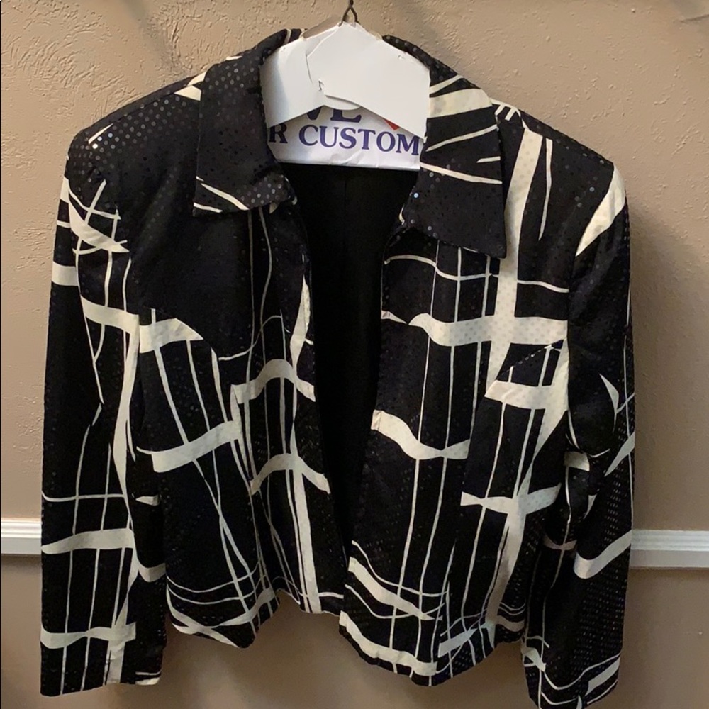 Black and white jacket